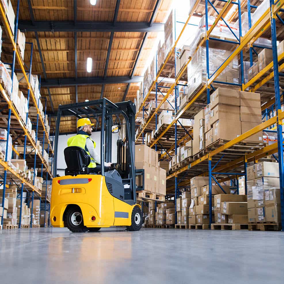 forklift driver providing warehousing service