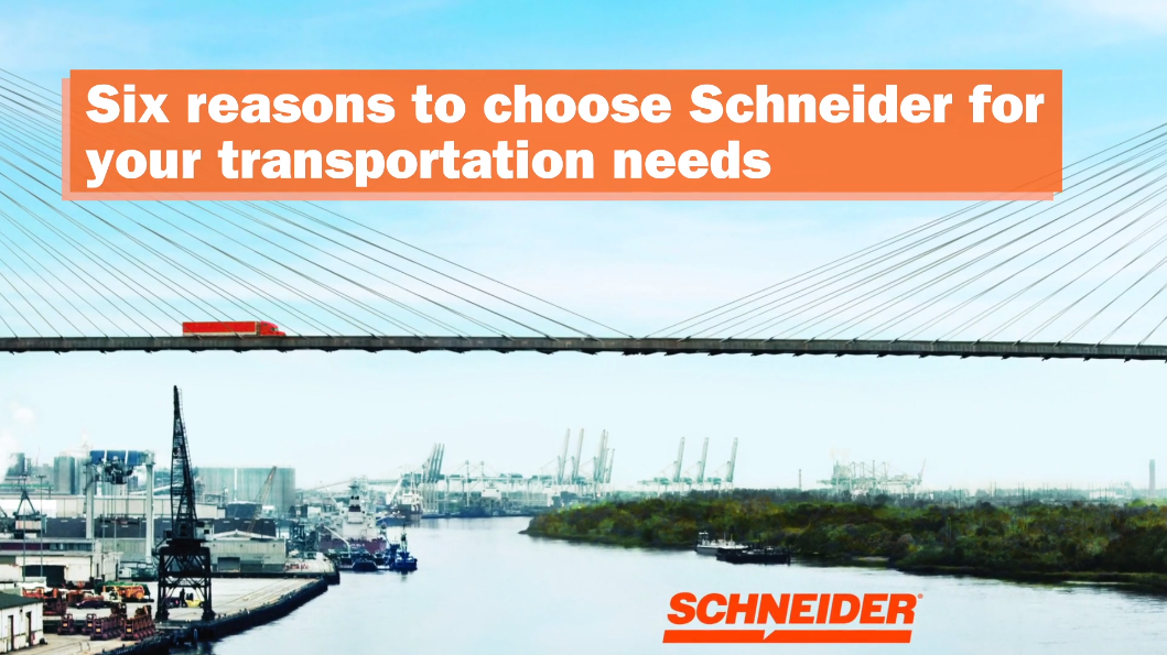 six reasons to choose Schneider for shipping video image